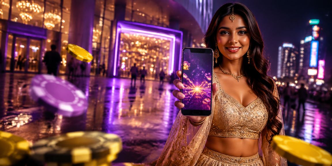 Mobile casino gameplay with colorful chips and cards in Delhi